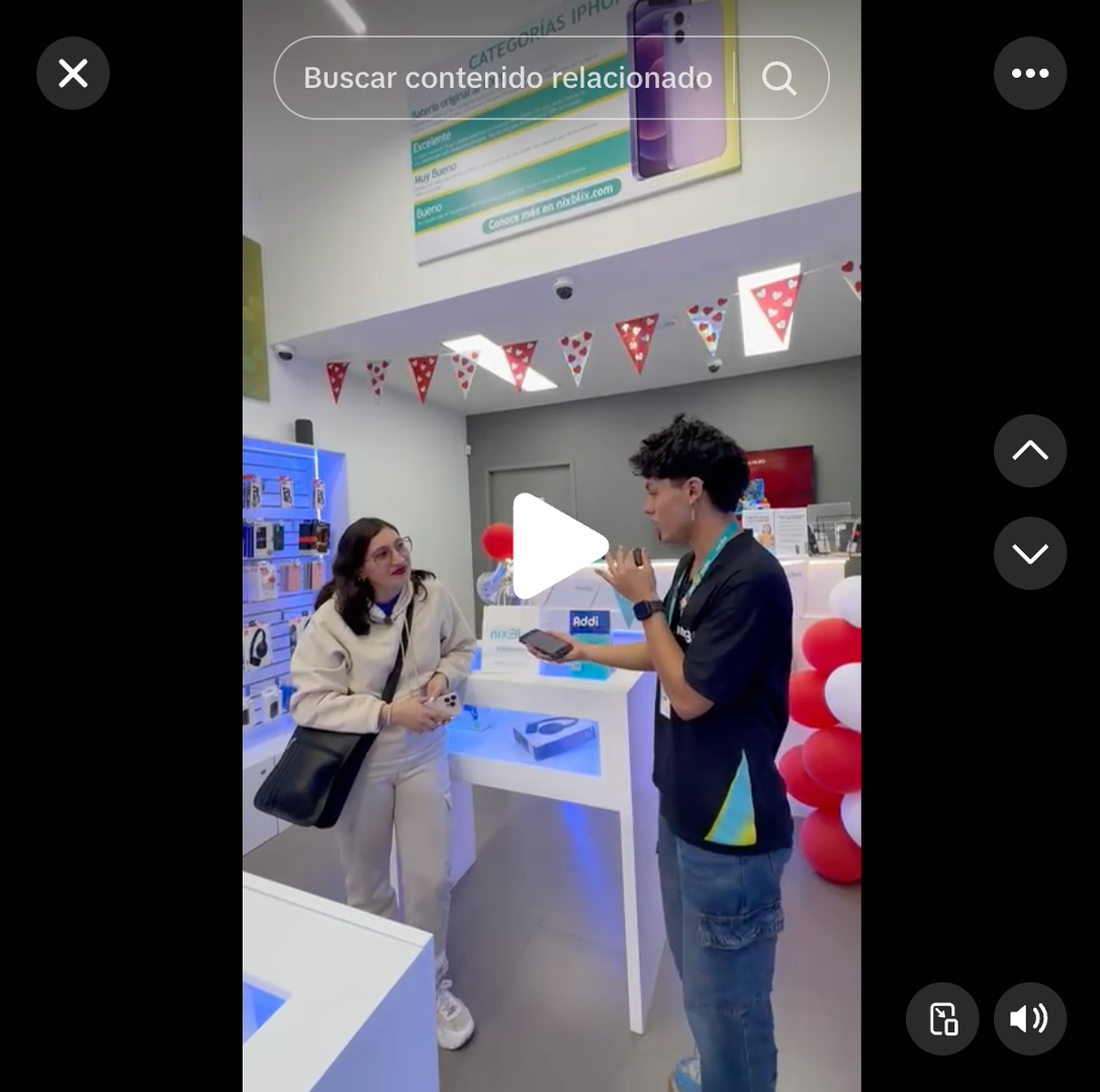 Aury cuenta su experiencia en NixBlix Centro Mayor - Video de Instagram