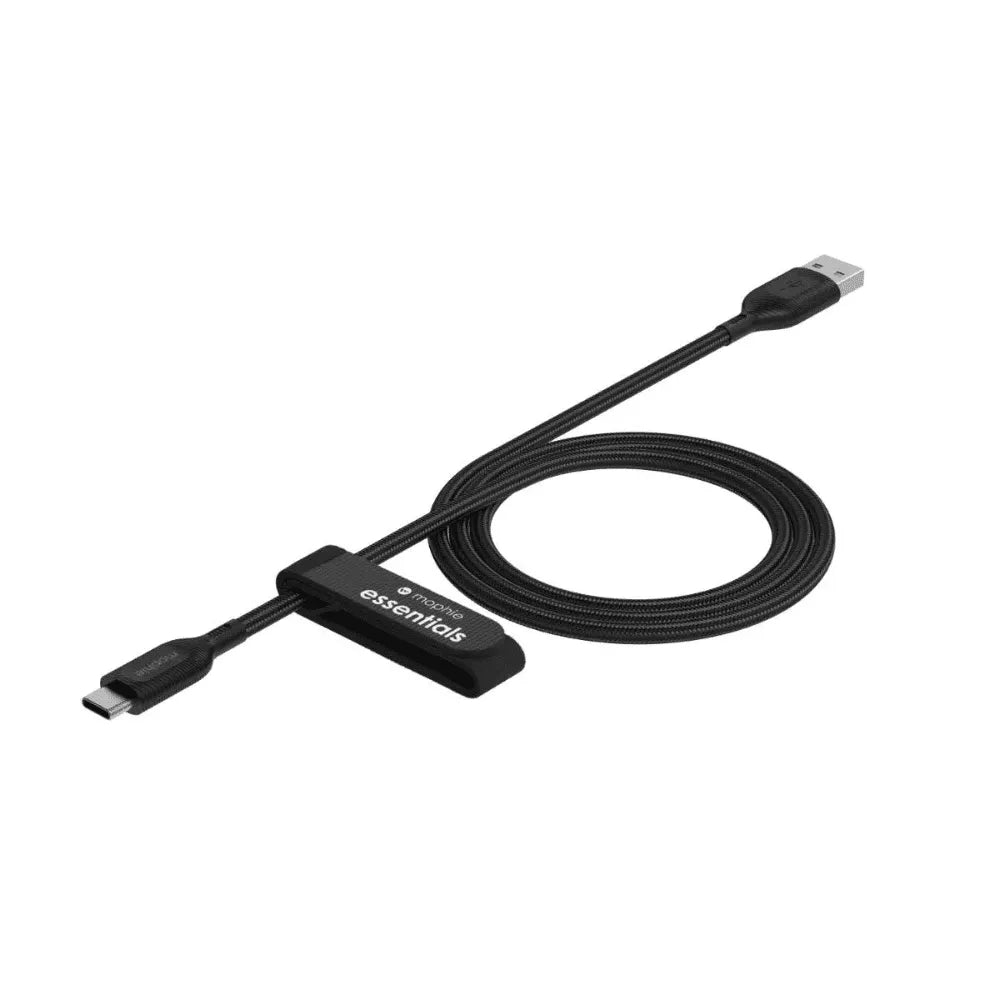 Cable_Mophie_essential_trenzado_USB_A_a_USB_C_15w_1m_Negro_Imagen_posicion_3_NixBlix_Colombia