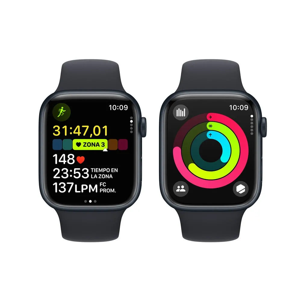 Apple Watch Series 9 semi nuevo (GPS) - Medianoche (no incluye correa)