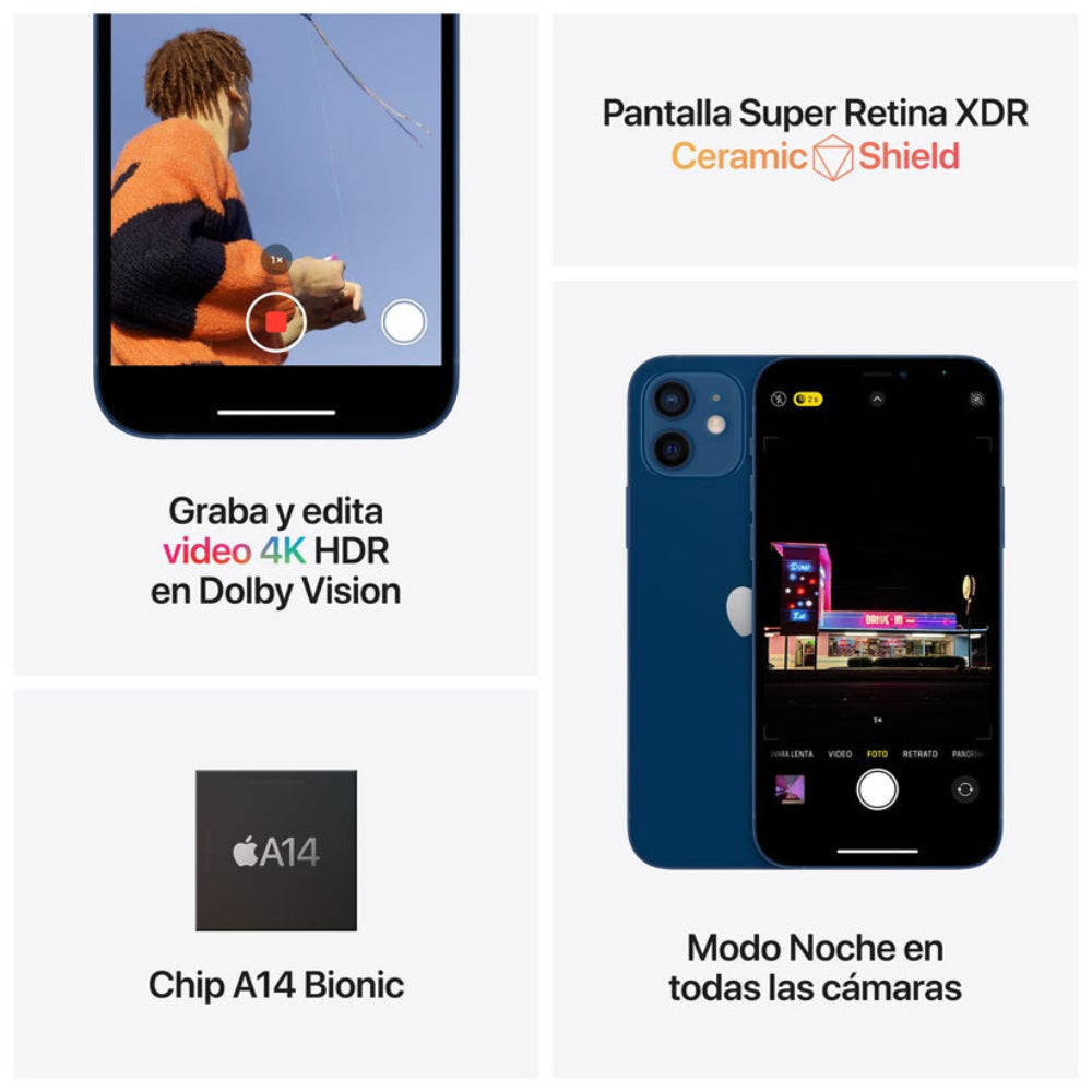 iPhone 12 semi nuevo | Batería original 85% o más