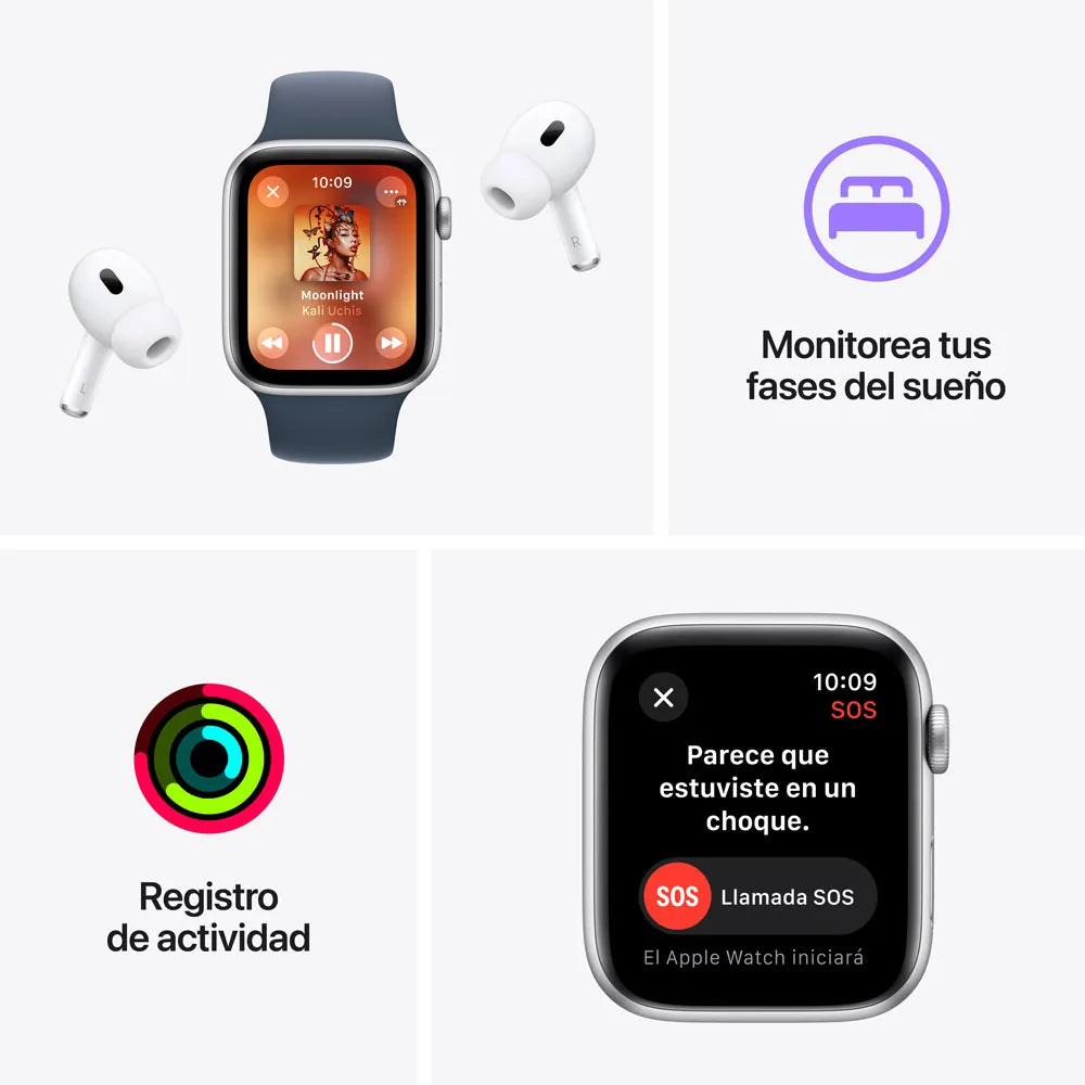 Apple Watch SE 2 semi nuevo (GPS) - Plata (no incluye correa)