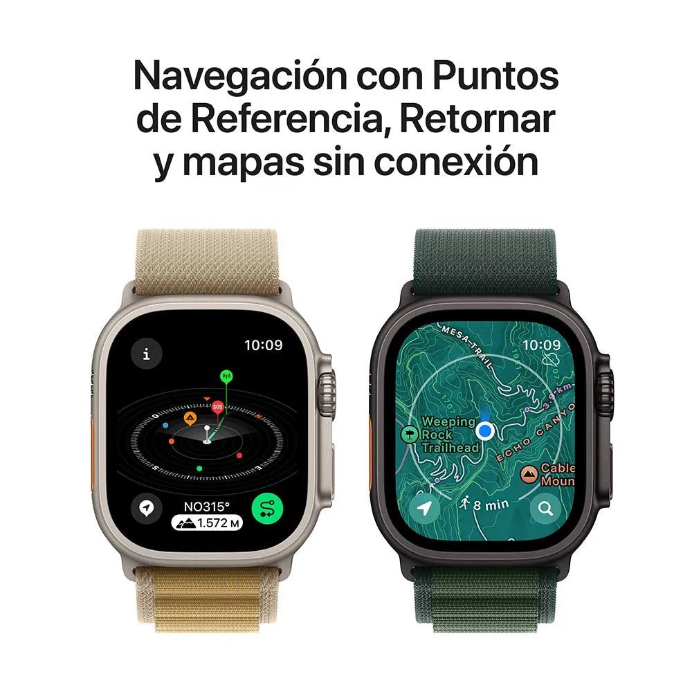 Apple Watch Ultra 2 semi nuevo (GPS + Cellular) - Titanio Natural (no incluye correa)