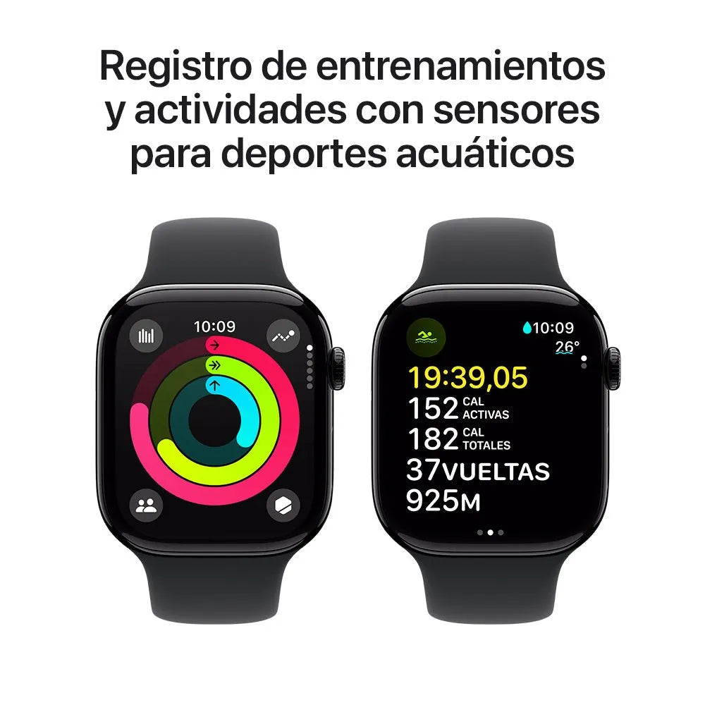 Apple Watch Series 10 semi nuevo (GPS) - Negro Azabache (no incluye correa)