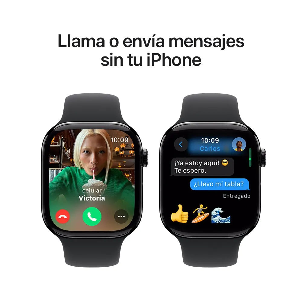 Apple Watch Series 10 semi nuevo (GPS) - Negro Azabache (no incluye correa)