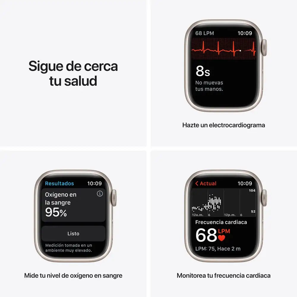 Apple Watch Series 7 semi nuevo - Blanco (no incluye correa)