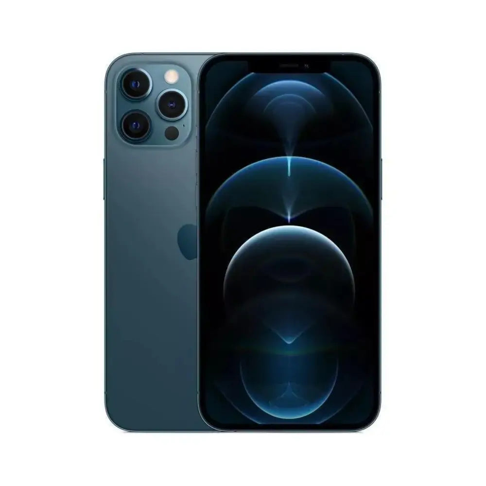 iPhone 12 Pro semi nuevo color azul pacífico vista frontal – nixBlix Colombia #Color_Azul Pacífico