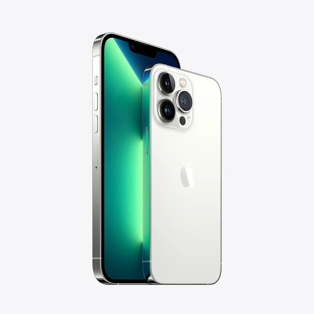 iPhone 13 Pro Max semi nuevo color blanco vista lateral - nixBlix Colombia #Color_Plata
