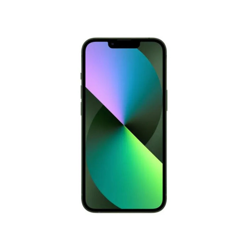 iPhone 13 semi nuevo color verde, vista pantalla frontal – nixBlix Colombia #Color_Verde