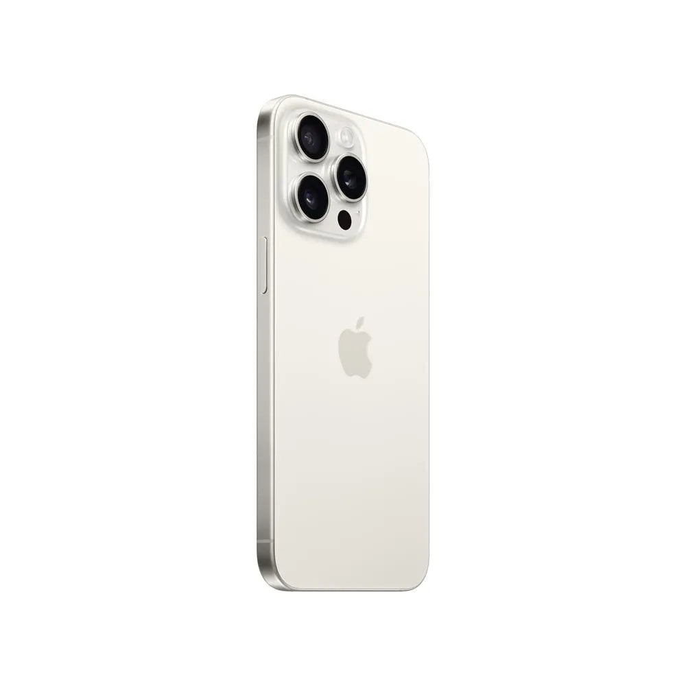 iPhone 15 Pro semi nuevo color titanio blanco vista lateral - nixBlix Colombia #Color_Titanio Blanco