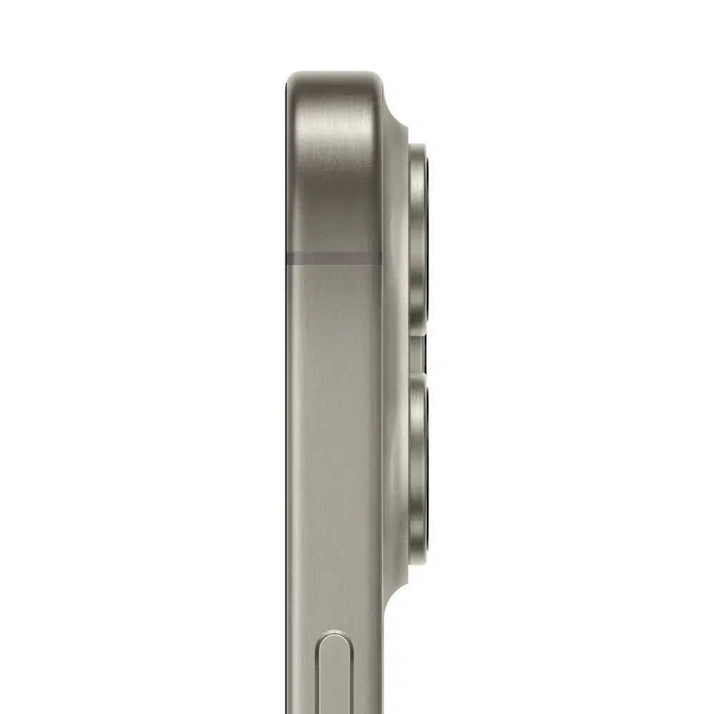 iPhone 15 Pro semi nuevo color titanio natural vista camera lateral - nixBlix Colombia #Color_Titanio Natural