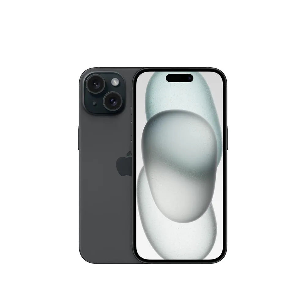 iPhone 15 semi nuevo color negro, vista frontal – nixBlix Colombia #Color_Negro