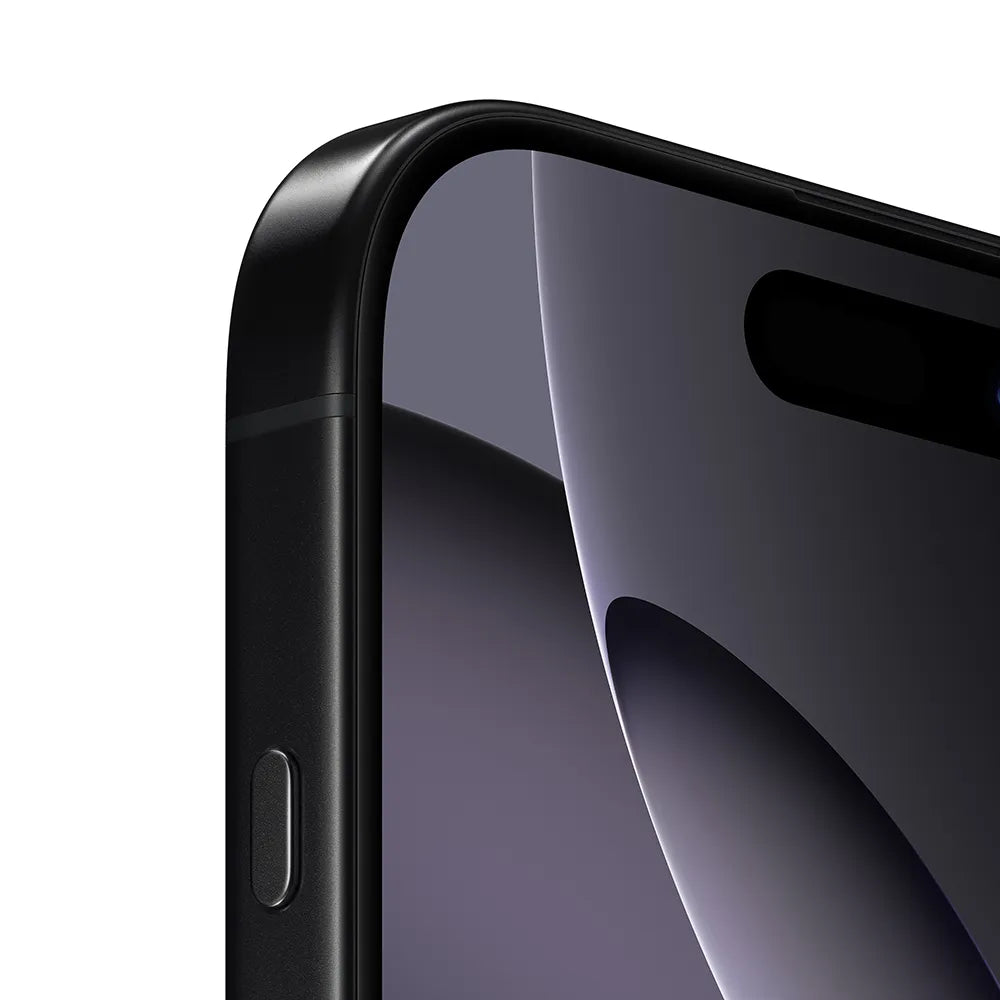 iPhone 16 Pro semi nuevo color titanio negro, vista frontal esquina – nixBlix Colombia #Color_Titanio Negro