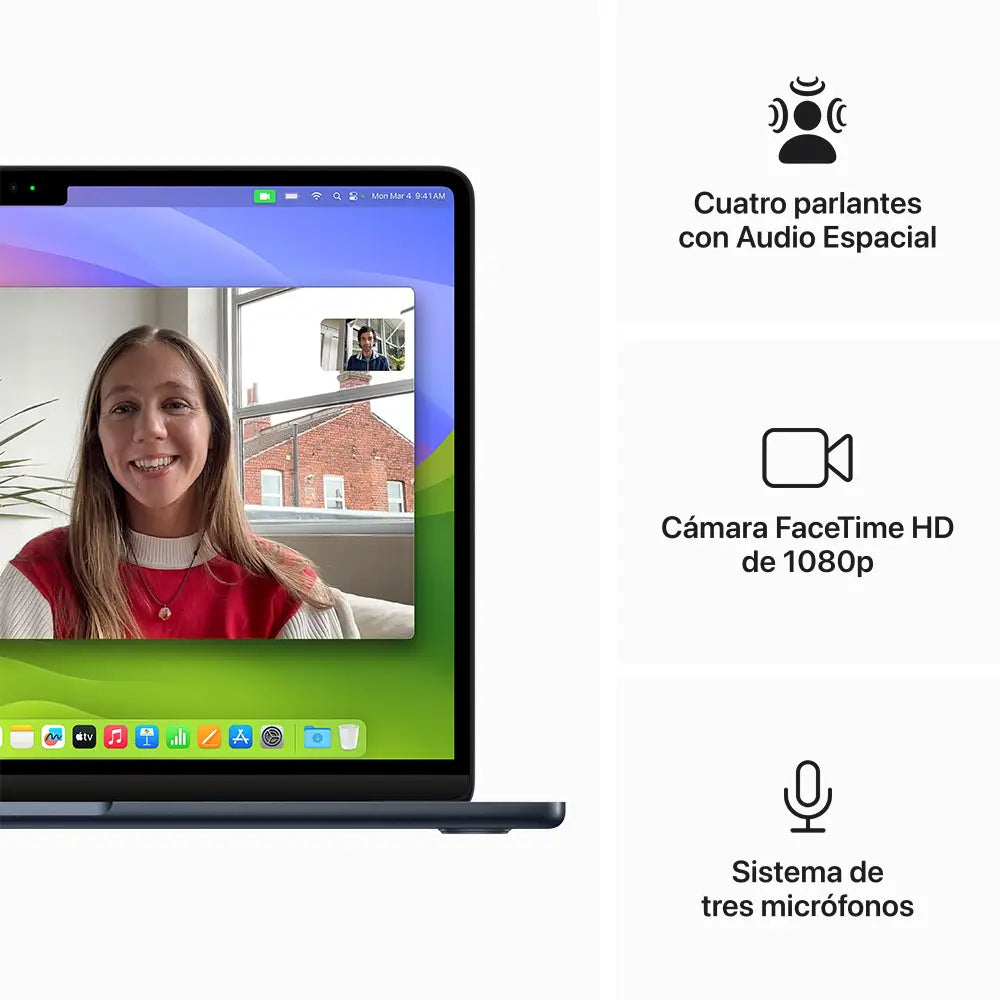 MacBook Air 13 Chip M3 semi nuevo - Medianoche
