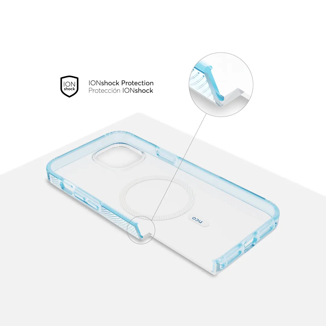 Case NCO SafeCase Force con MagSafe para iPhone 14 Plus - Transparente