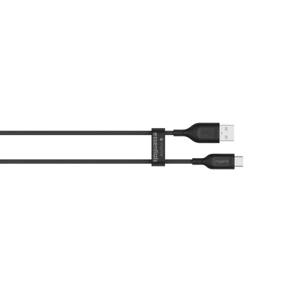 Cable_Mophie_essential_trenzado_USB_A_a_USB_C_15w_1m_Negro_Imagen_posicion_4_NixBlix_Colombia