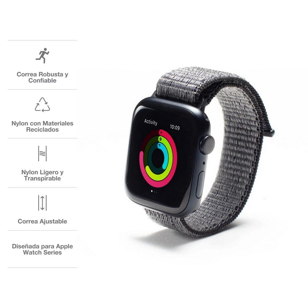 Correa Deportiva Gear4 para Apple Watch (41-40-38mm) - Negro