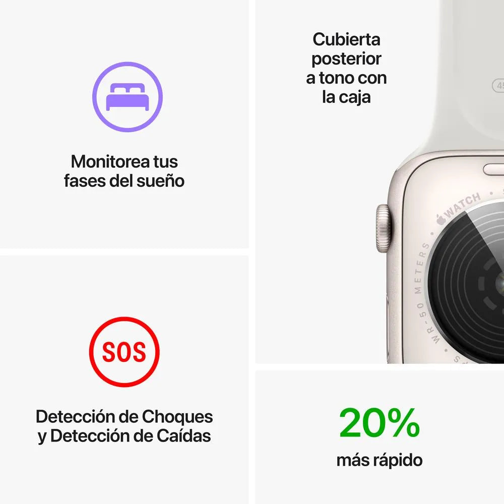 Apple Watch SE 2 semi nuevo (GPS) - Blanco estrella (no incluye correa)