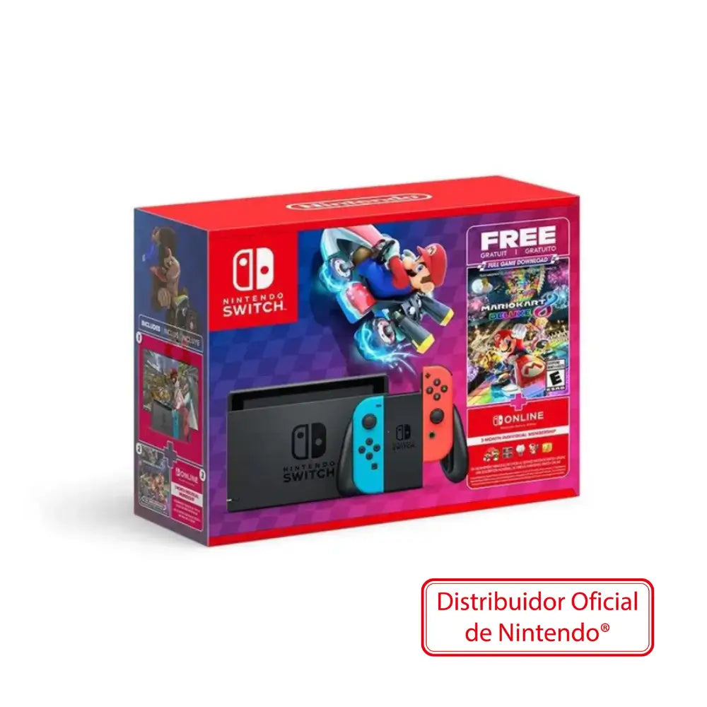 Consola Nintendo Switch 1.1 Neon Mario Kart 8 Edición Especial