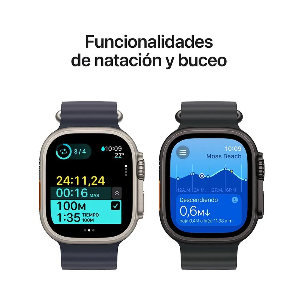 Apple Watch Ultra 2 semi nuevo (GPS + Cellular) - Titanio Natural (no incluye correa)