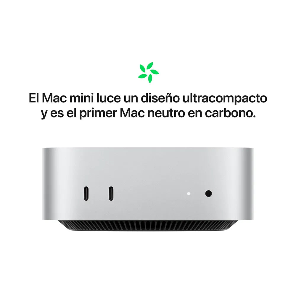 Mac mini Chip M4 semi nuevo color plata con CPU y GPU de 10 núcleos