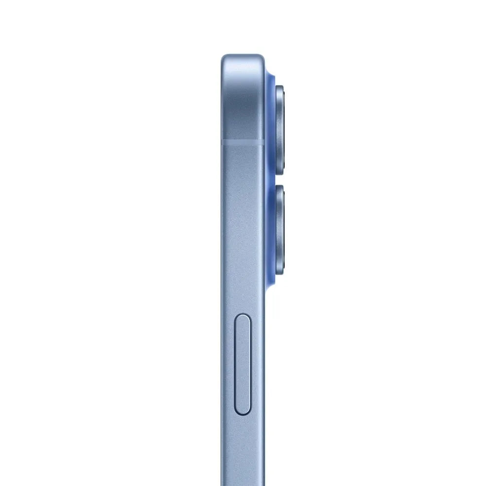 iPhone 17 semi nuevo Demo color azul, vista cámara lateral – NixBlix Colombia #Color_Azul neblina
