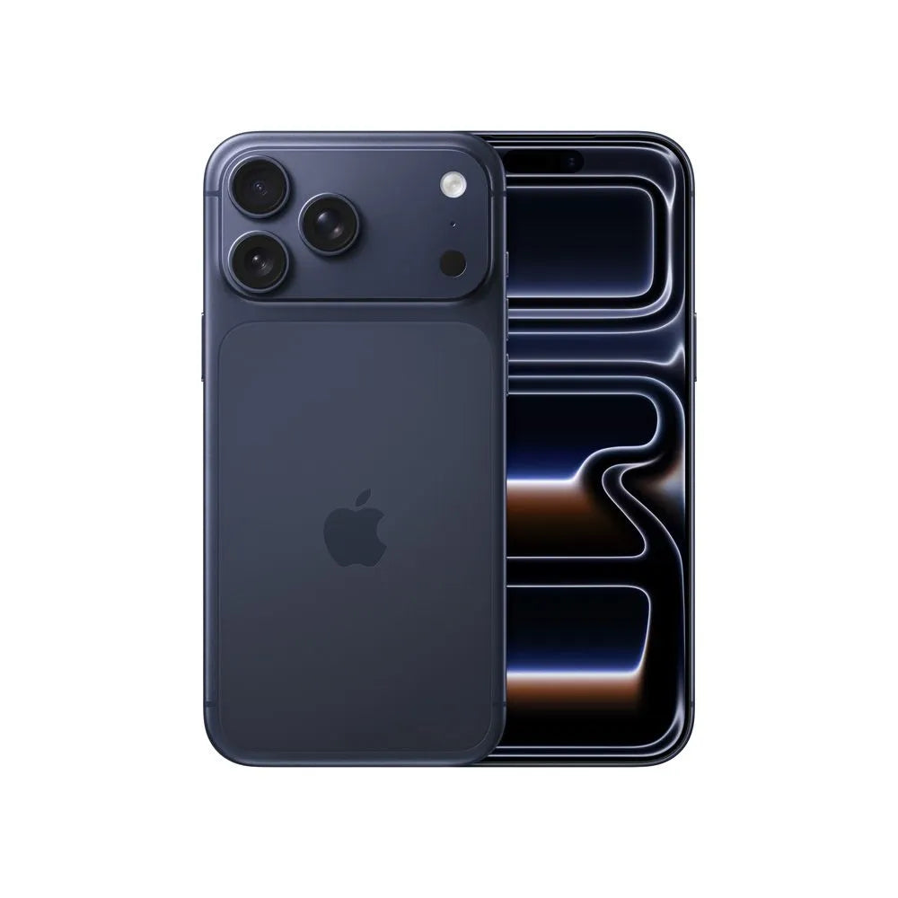 iPhone 17 Pro Max semi nuevo color azul pacífico, vista frontal – NixBlix Colombia #Color_Azul profundo