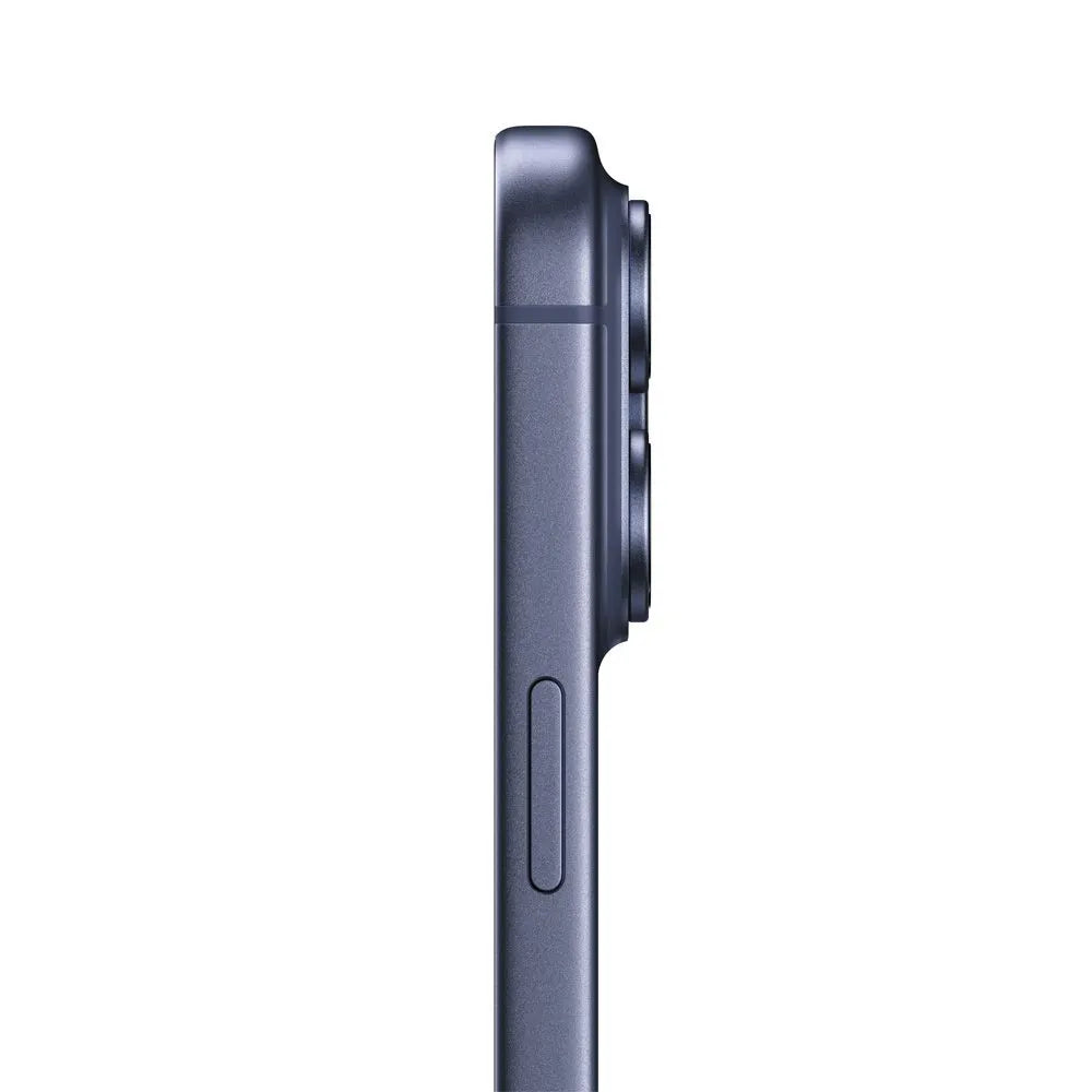 iPhone 17 Pro Max semi nuevo color azul pacífico, vista cámara lateral – NixBlix Colombia #Color_Azul profundo