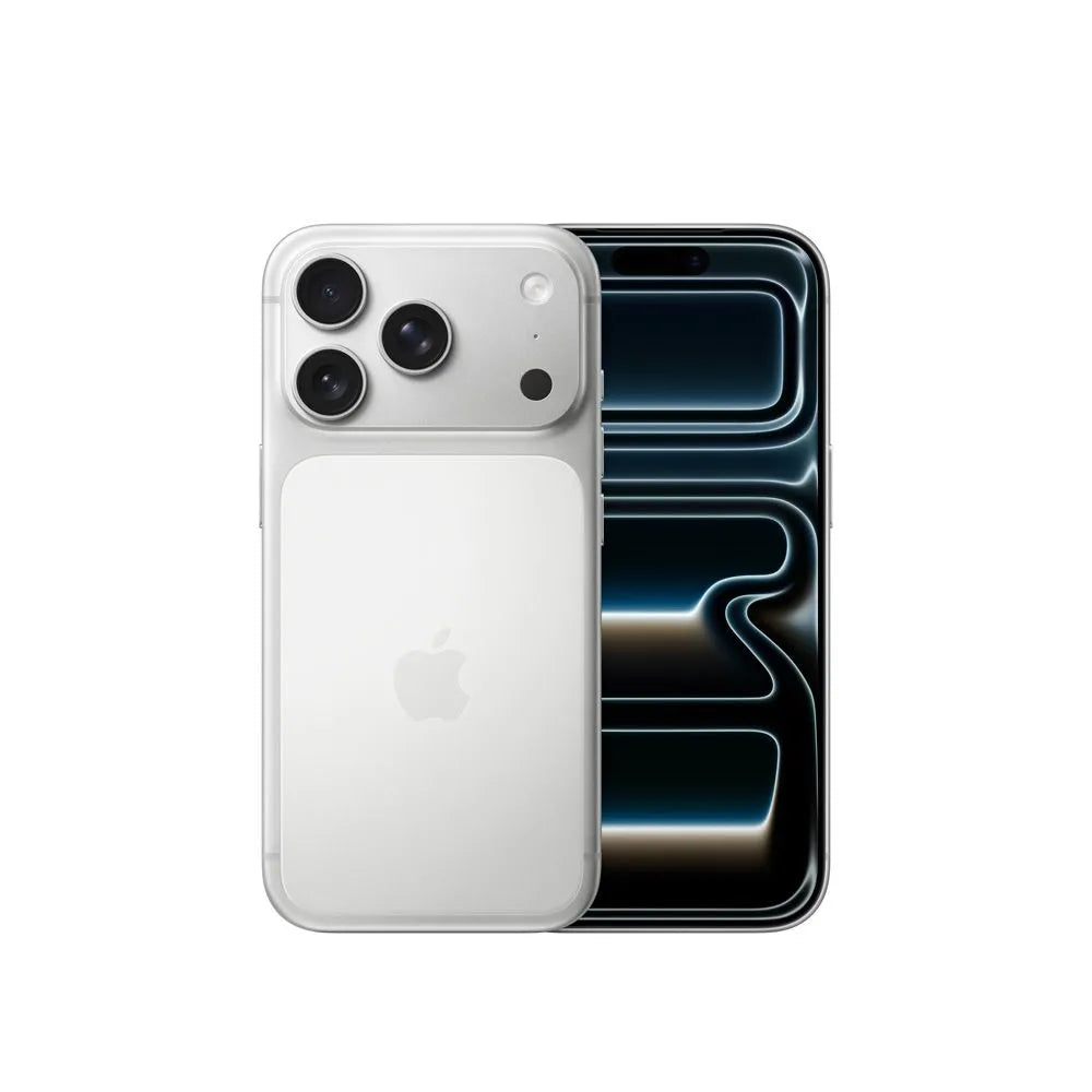 iPhone 17 Pro semi nuevo Demo color plata, vista frontal – NixBlix Colombia #Color_Plata