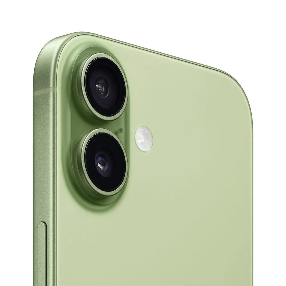 iPhone 17 semi nuevo Demo color verde, vista cámara trasera lateral – NixBlix Colombia #Color_Salvia
