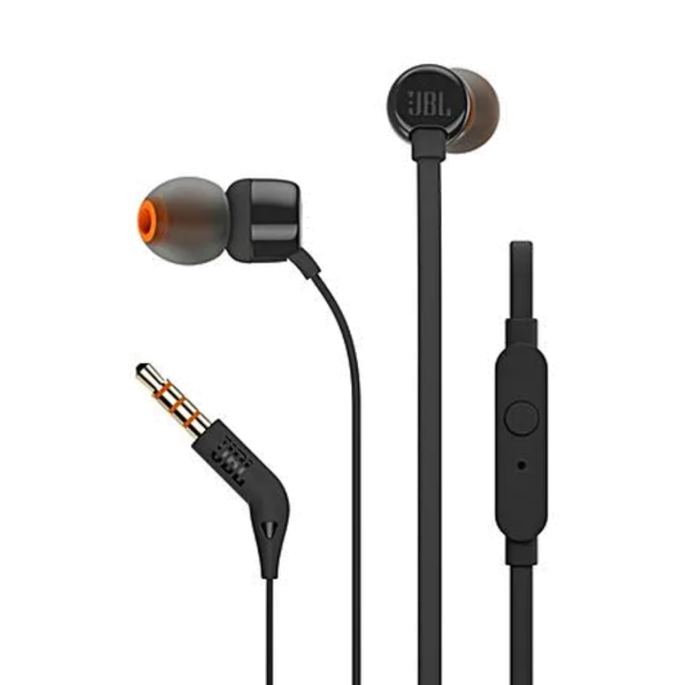 Audífonos JBL Alámbricos In Ear Manos Libres T110 - Negro