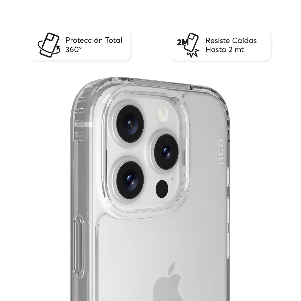 Case NCO SafeCase Clear para iPhone 16 Pro - Transparente