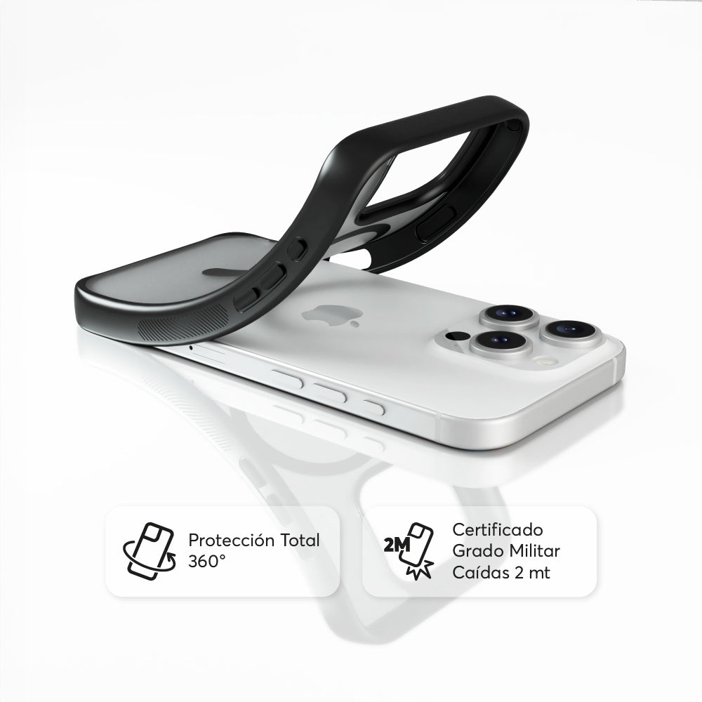 Case NCO SafeCase Lite con MagSafe para iPhone 16 Pro - Negro