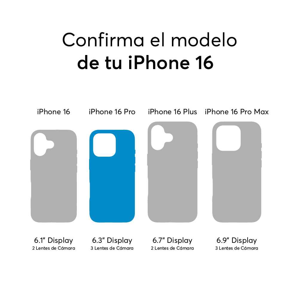 Case NCO SafeCase Lite con MagSafe para iPhone 16 Pro - Negro