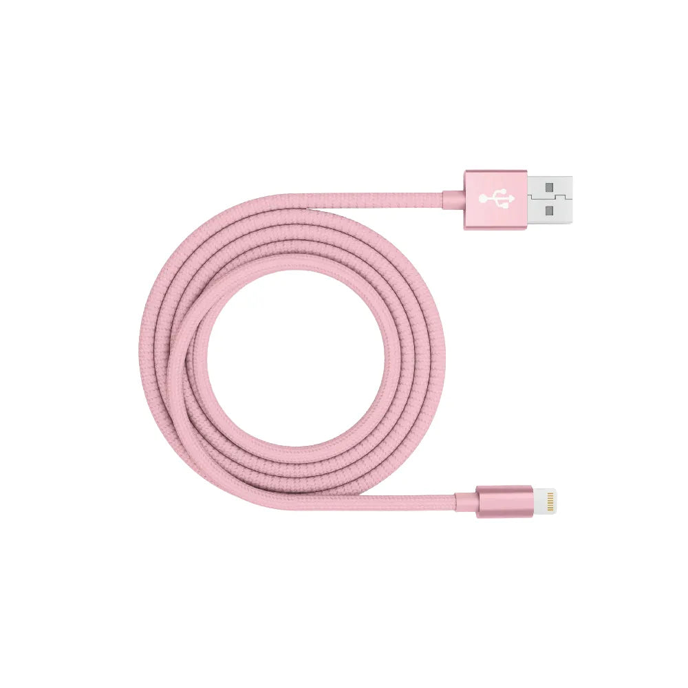 Cable NCO Conexión de Carga y Sincronización 1m Lightning a USB-A - Rosado