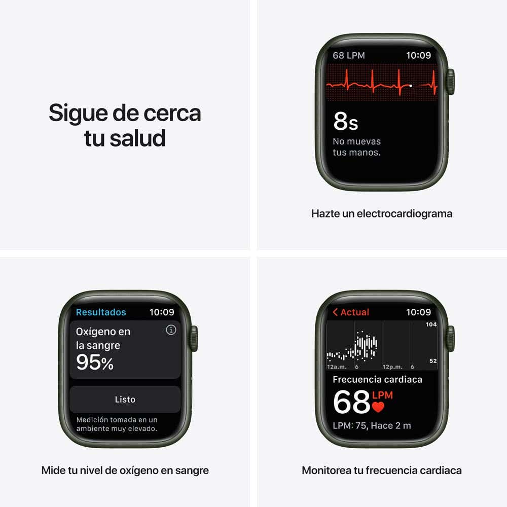 Apple Watch Series 7 semi nuevo (GPS + Cellular) - Verde (no incluye correa)