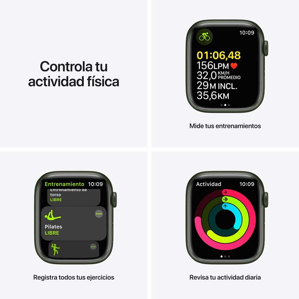 Apple Watch Series 7 semi nuevo (GPS + Cellular) - Verde (no incluye correa)