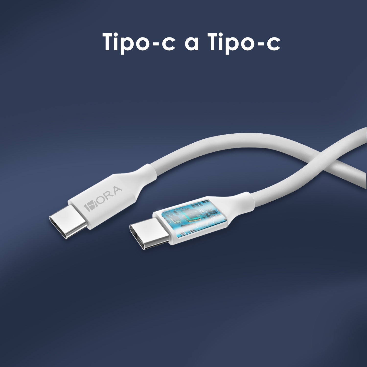 Combo Cargador 1 Hora 20W 3.0 USB-C con Cable - Blanco