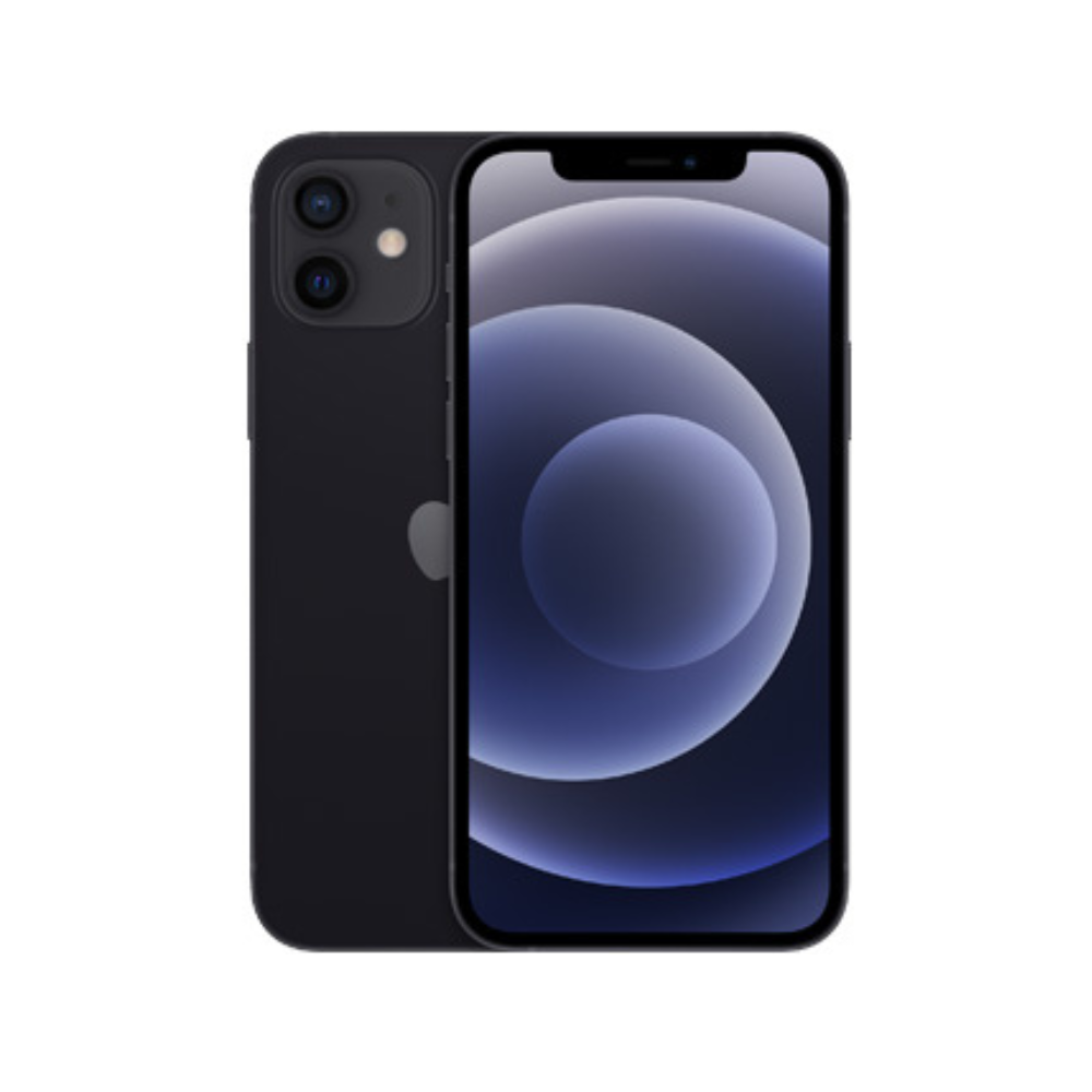 iPhone 12 semi nuevo color negro, vista frontal – nixBlix Colombia