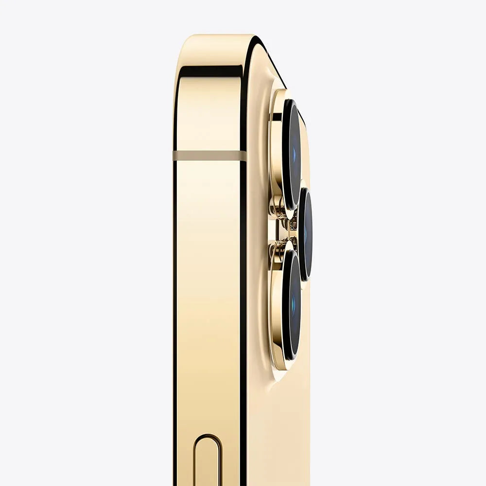 iPhone 13 Pro Max semi nuevo color oro, vista camara lateral – nixBlix Colombia #Color_Oro
