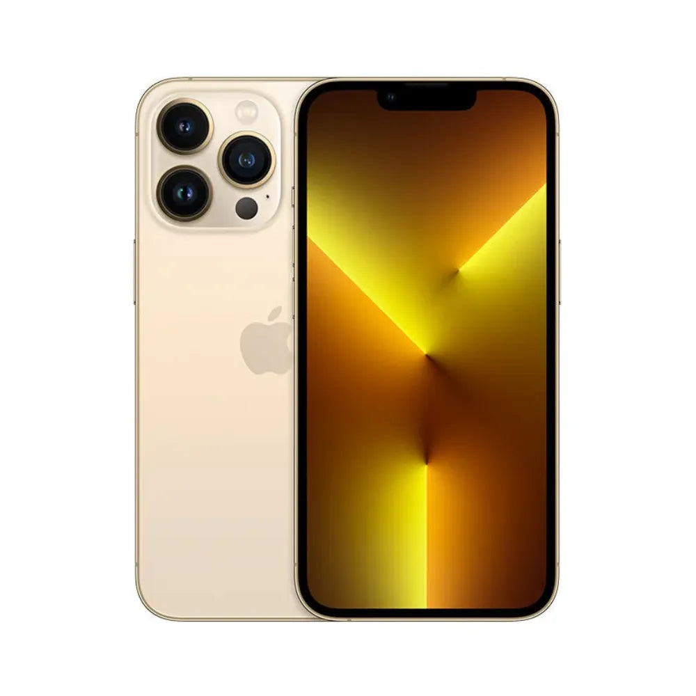 iPhone 13 Pro Max semi nuevo color oro, vista frontal – nixBlix Colombia