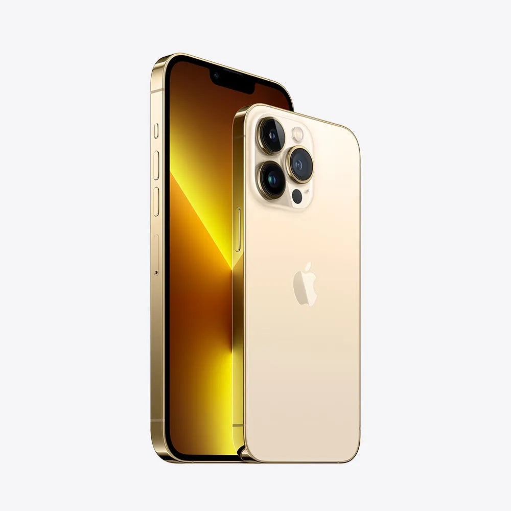 iPhone 13 Pro Max semi nuevo color oro, vista lateral – nixBlix Colombia #Color_Oro
