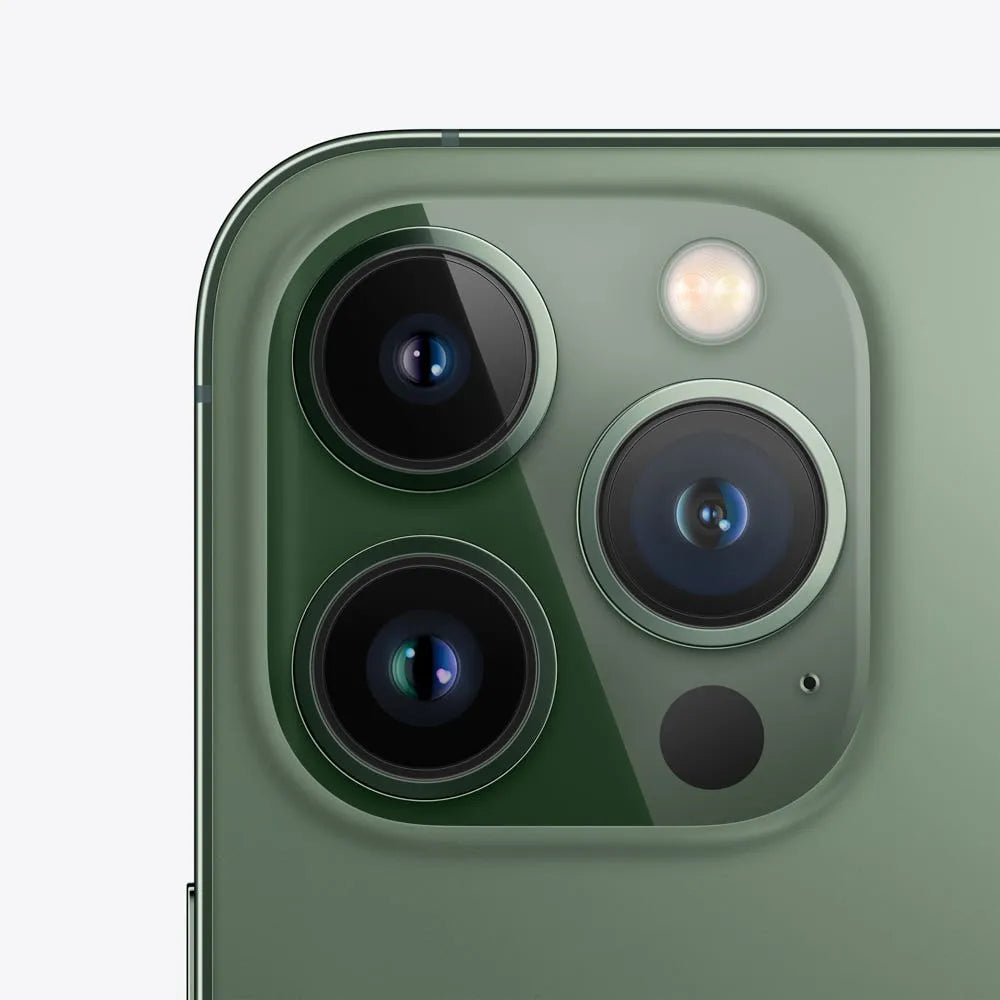 iPhone 13 Pro Max semi nuevo color verde alpino, vista camara trasera – nixBlix Colombia #Color_Verde Alpino