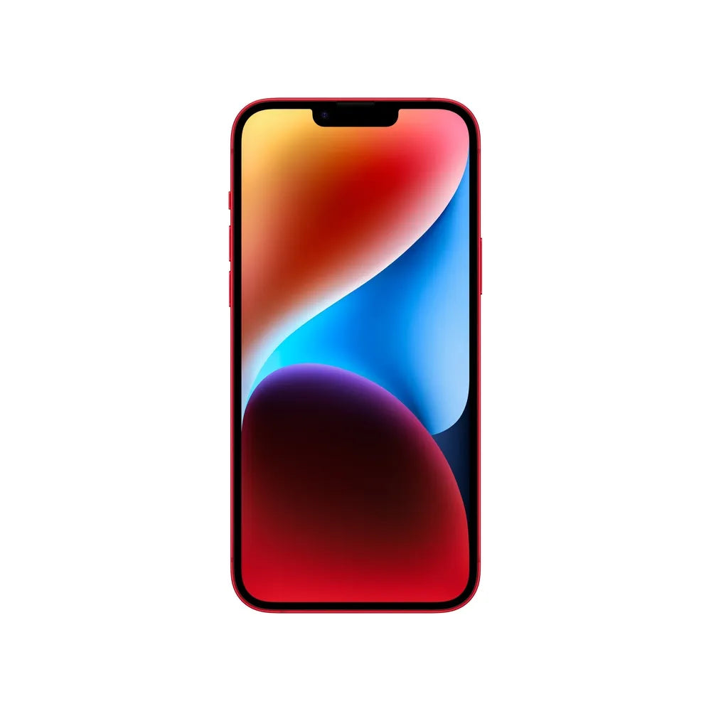 iPhone 14 Plus semi nuevo color rojo, vista pantalla frontal – nixBlix Colombia #Color_Rojo