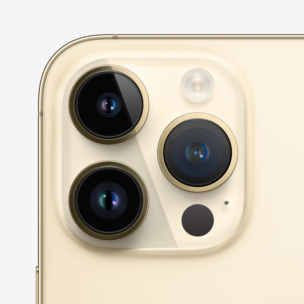 iPhone 14 Pro Max semi nuevo color Oro, vista cámara trasera – nixBlix Colombia #Color_Oro