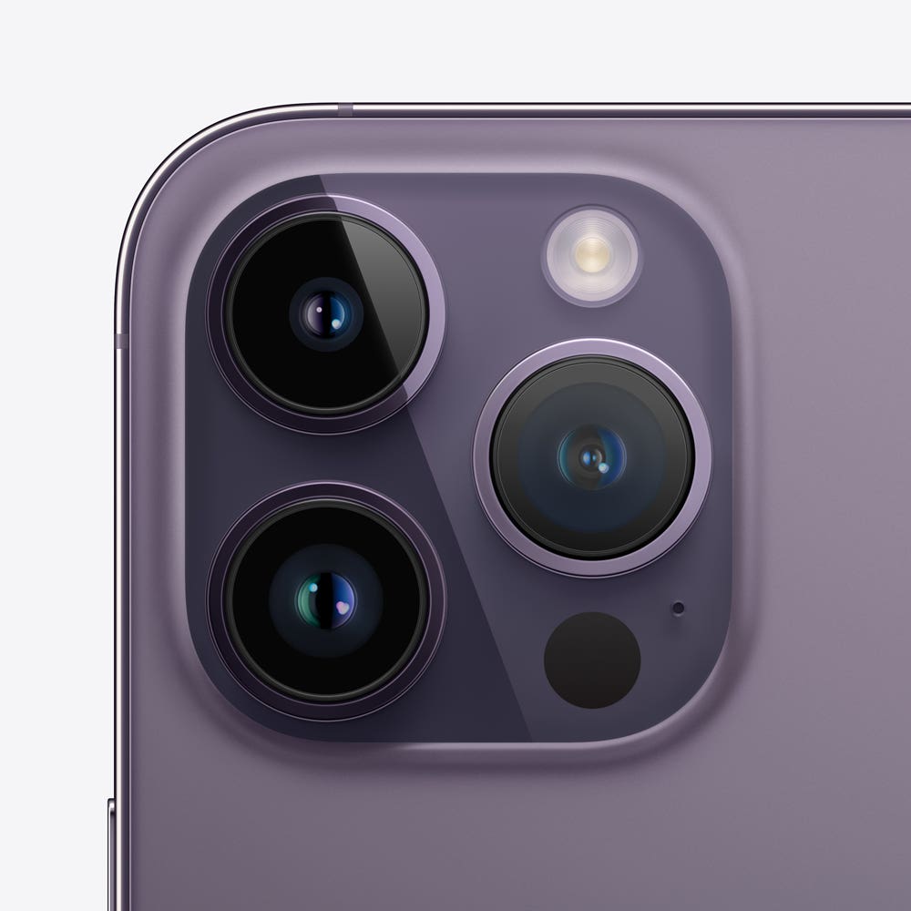 iPhone 14 Pro Max semi nuevo color Púrpura Oscuro, vista cámara trasera – nixBlix Colombia #Color_Púrpura Oscuro