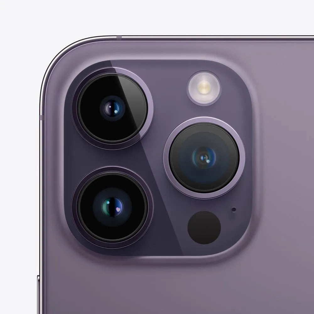 iPhone 14 Pro Max semi nuevo color Púrpura Oscuro, vista cámara trasera – nixBlix Colombia #Color_Púrpura Oscuro