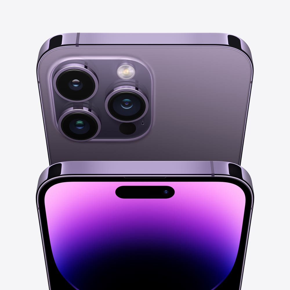 iPhone 14 Pro Max semi nuevo color Púrpura Oscuro, vista cámara trasera  y pantalla frontal – nixBlix Colombia #Color_Púrpura Oscuro