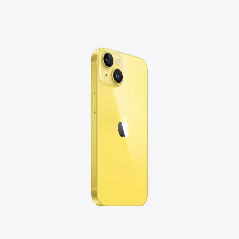 iPhone 14 semi nuevo color amarillo, vista lateral – nixBlix Colombia #Color_Amarillo