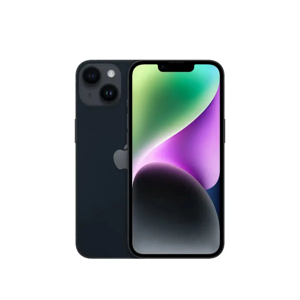iPhone 14 semi nuevo color negro, vista frontal – nixBlix Colombia