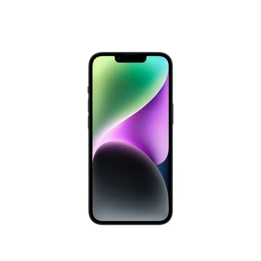 iPhone 14 semi nuevo color negro, vista pantalla frontal – nixBlix Colombia